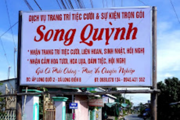 Trang trí tiệc cưới Song Quỳnh